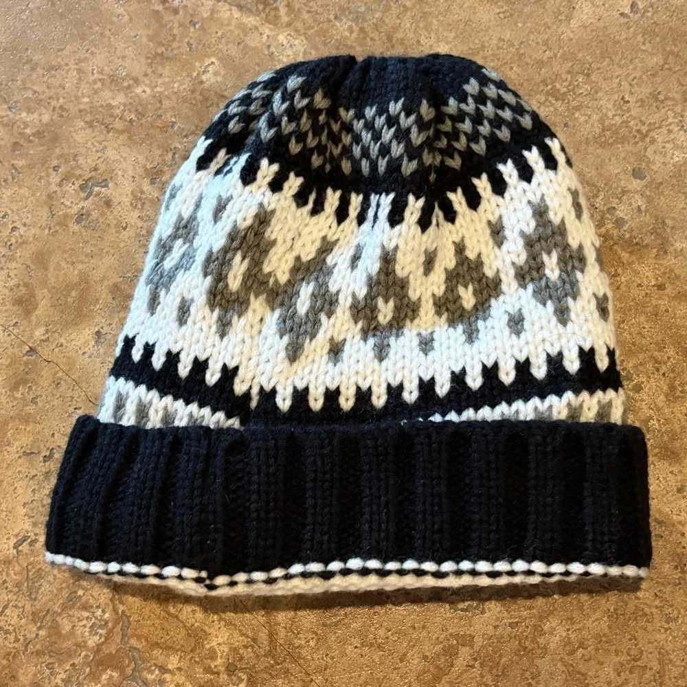 Colorado Embroidery Knit Fleece Lined Patterned Beanie One Size